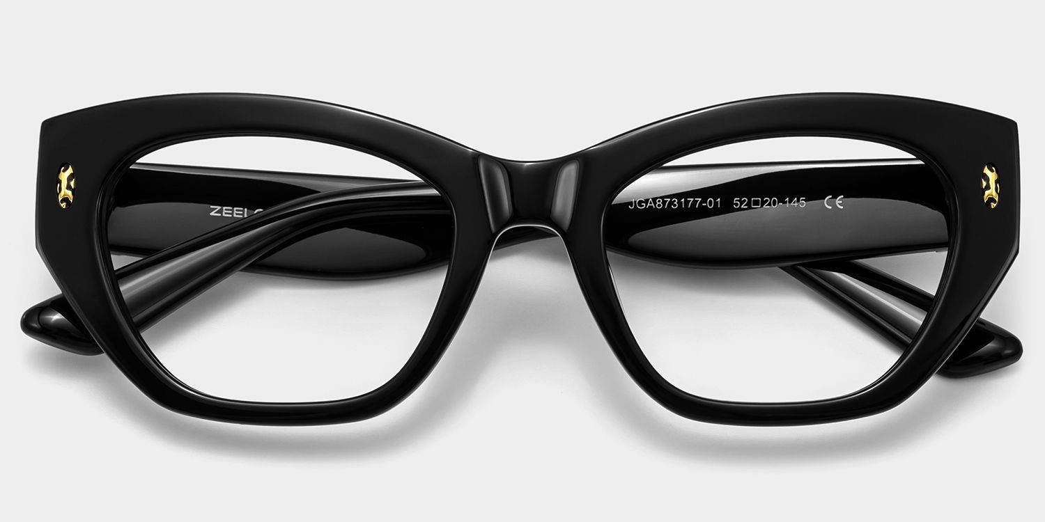 Lunettes œil de chat noires Dillon | ZEELOOL1