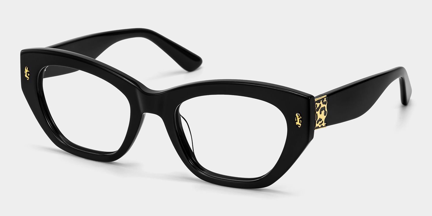 Lunettes œil de chat noires Dillon | ZEELOOL2
