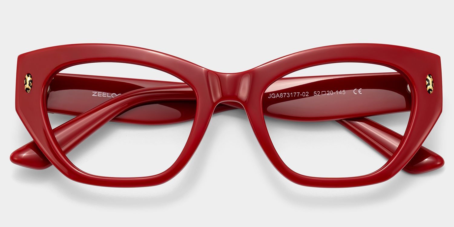 Lunettes Œil-de-Chat Rouges Dillon | ZEELOOL1