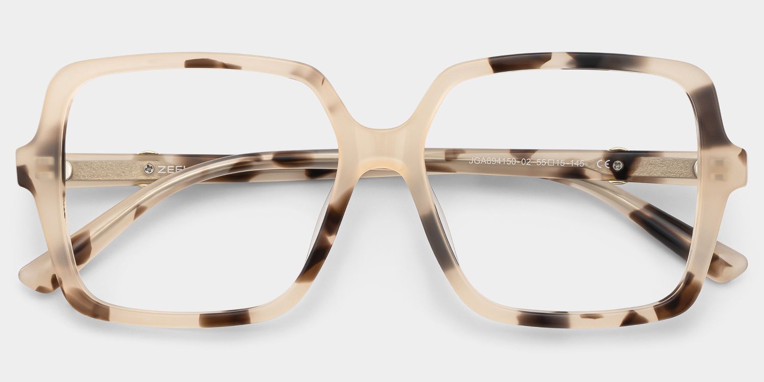 Lunettes de vue carrées écaille de tortue Elena — Style classique | ZEELOOL1