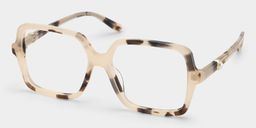 Lunettes carrées écaille de tortue Elena3