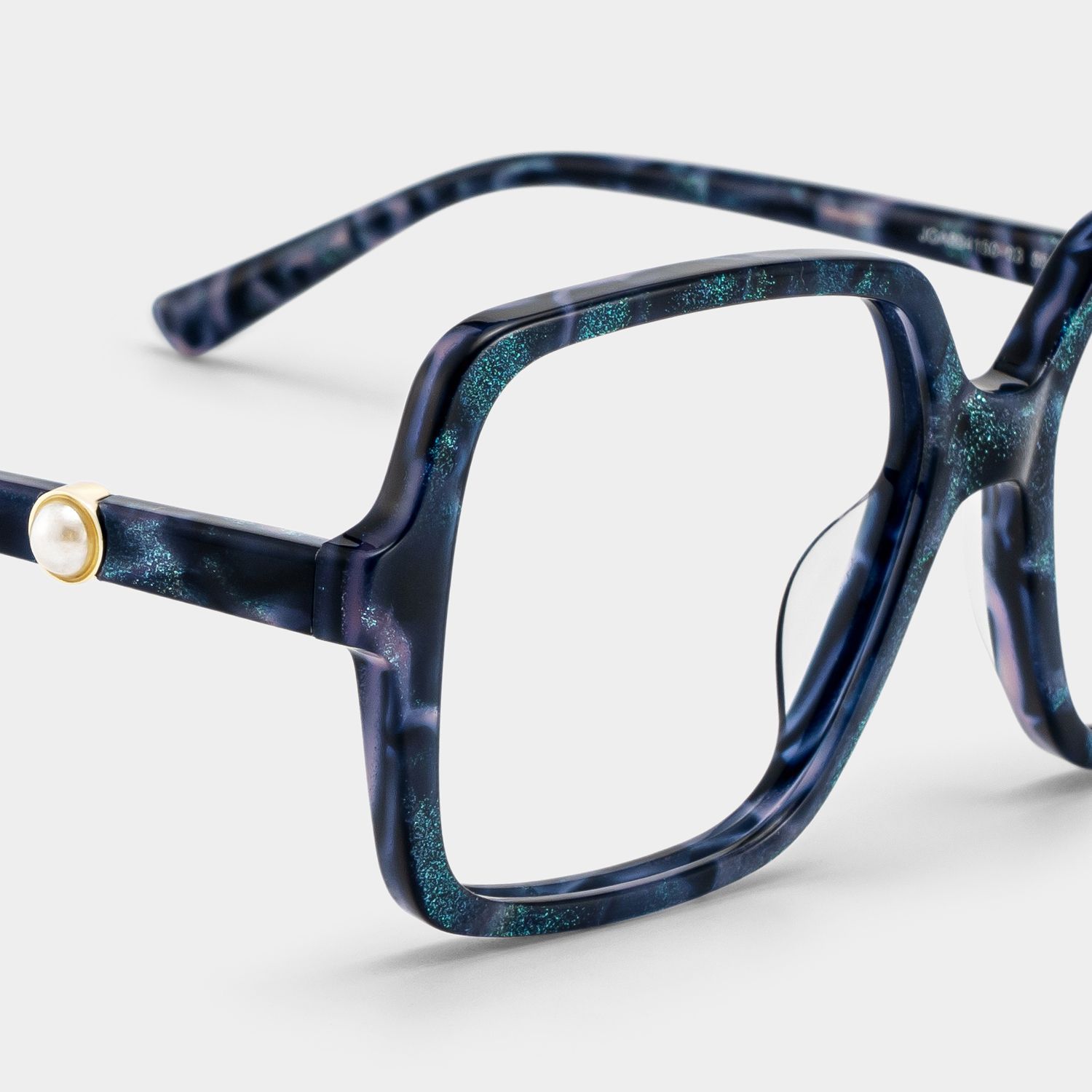 Acheter des lunettes carrées Elena bleu écaille de tortue | ZEELOOL4