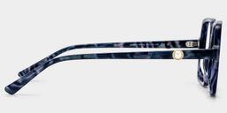Lunettes carrées Elena bleu écaille de tortue3