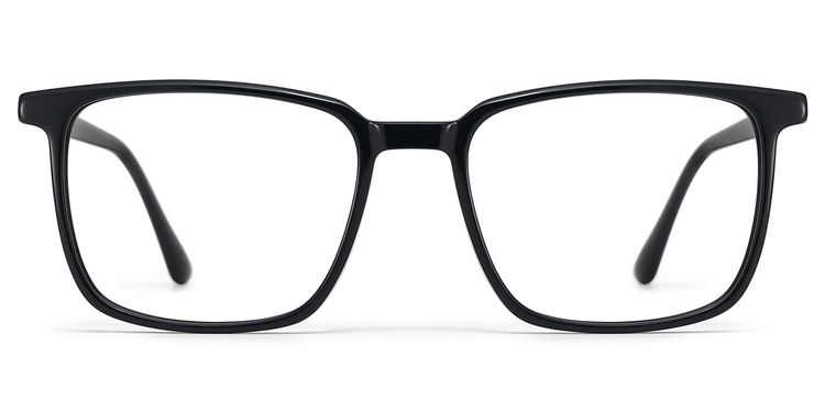 Lunettes noires rectangulaires Aidan