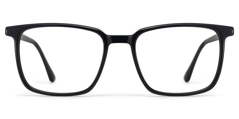 Lunettes noires rectangulaires Aidan