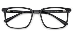 Lunettes noires rectangulaires Aidan1