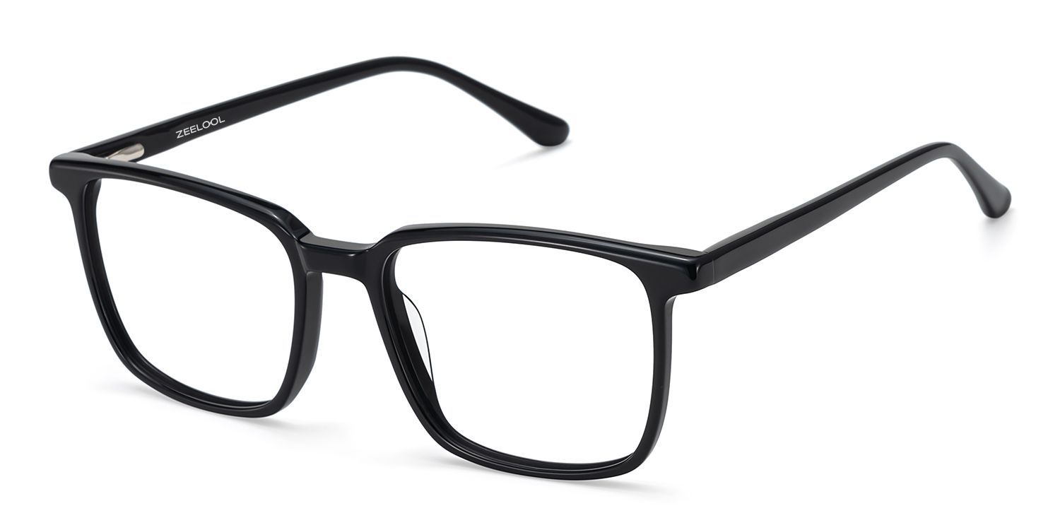 Lunettes noires rectangulaires - Lunettes à monture en acétate Aidan2