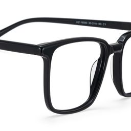 Lunettes noires rectangulaires Aidan4