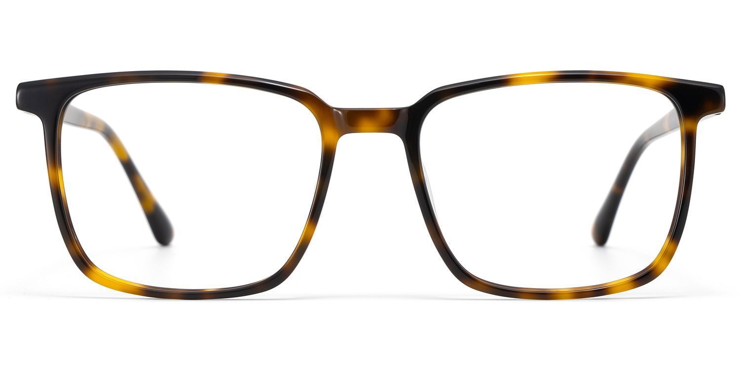 Lunettes rectangulaires écaille de tortue - Monture en acétate Aidan0