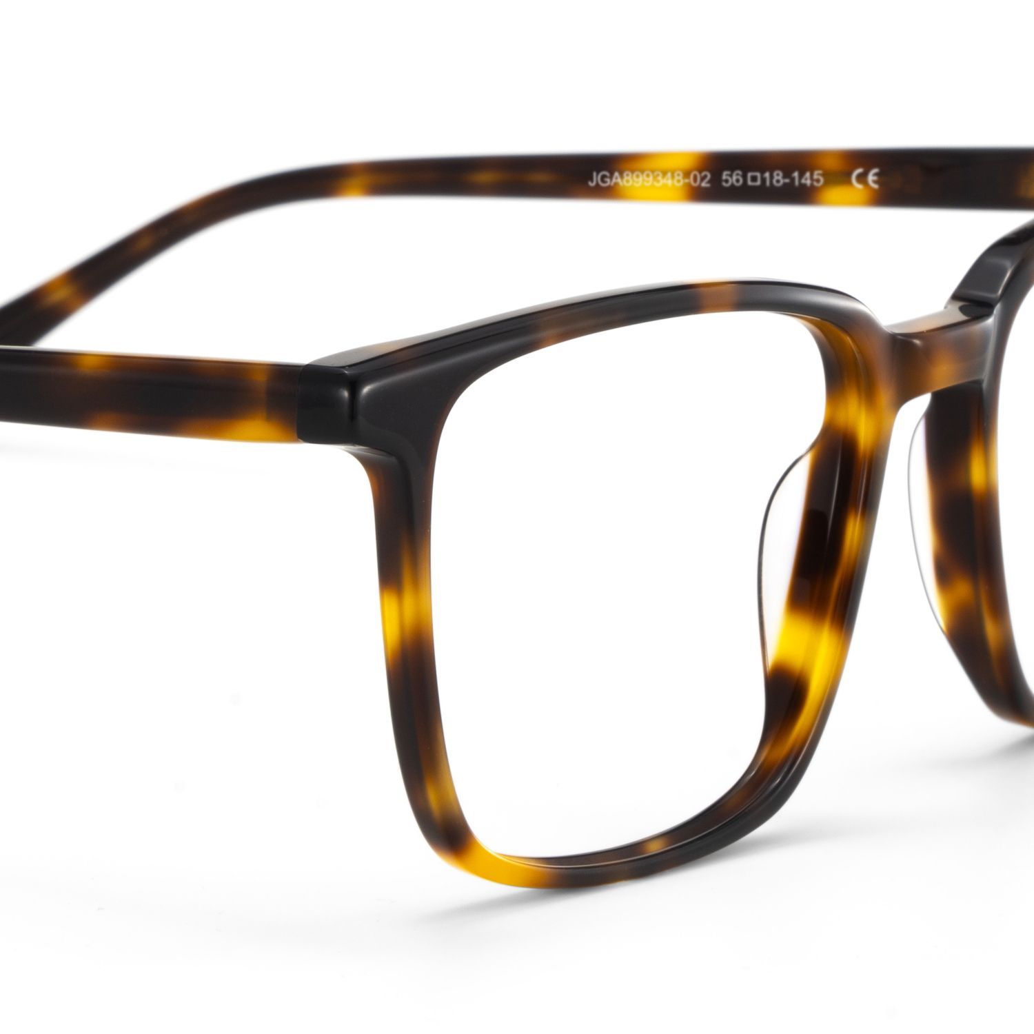 Lunettes rectangulaires écaille de tortue - Monture en acétate Aidan4