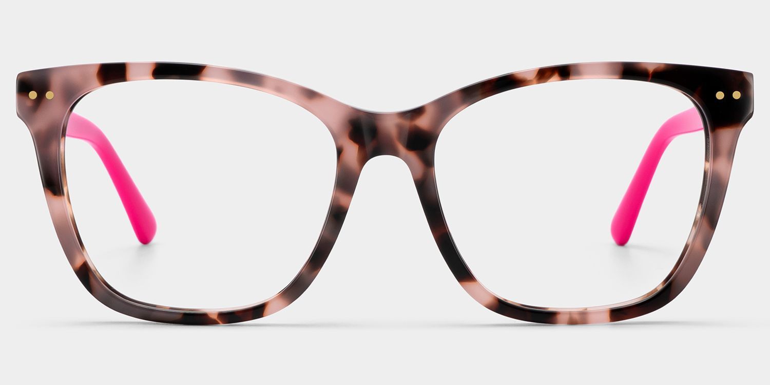 Lunettes à monture carrée écaille de tortue Ava | ZEELOOL0