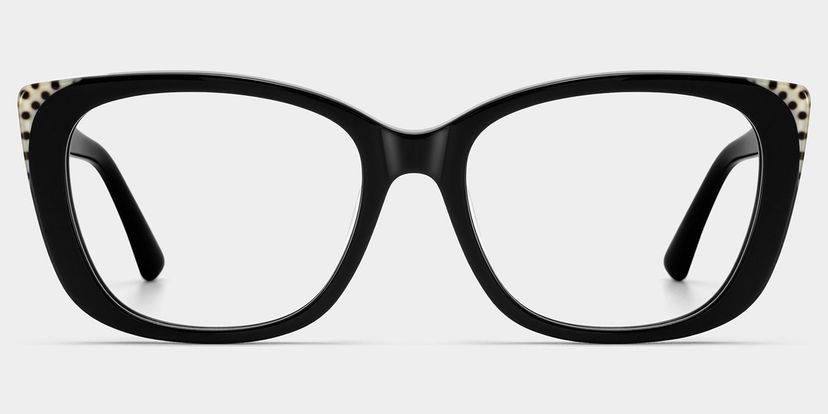 Lunettes œil-de-chat noires Madeline