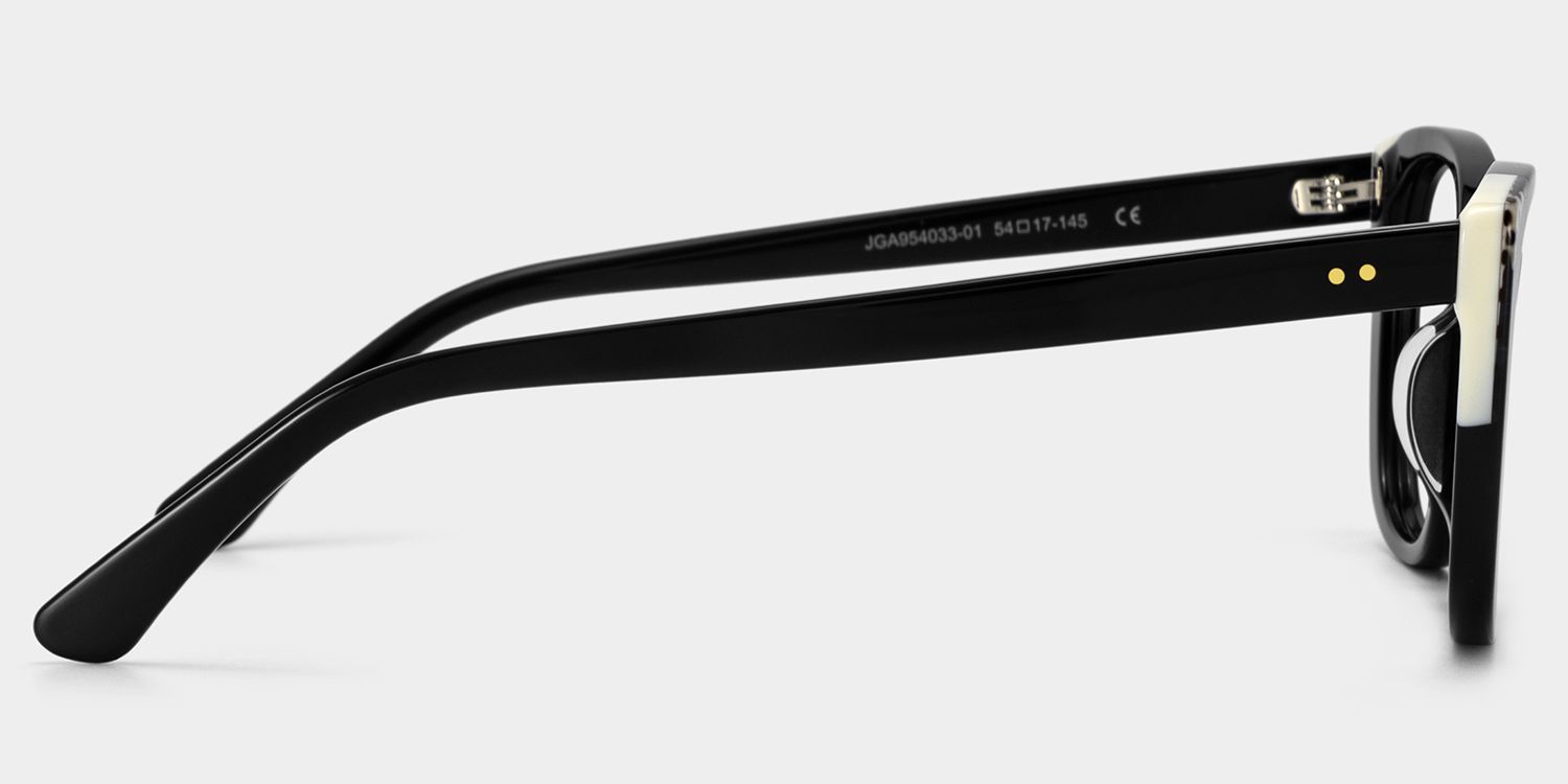Lunettes à monture noire œil-de-chat Madeline pour femmes | ZEELOOL4