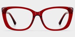 Lunettes œil-de-chat rouges Madeline0
