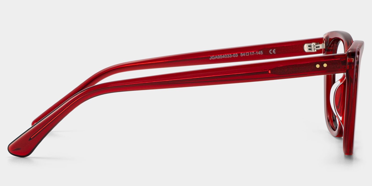 Lunettes œil-de-chat à monture rouge Madeline pour femmes | ZEELOOL3