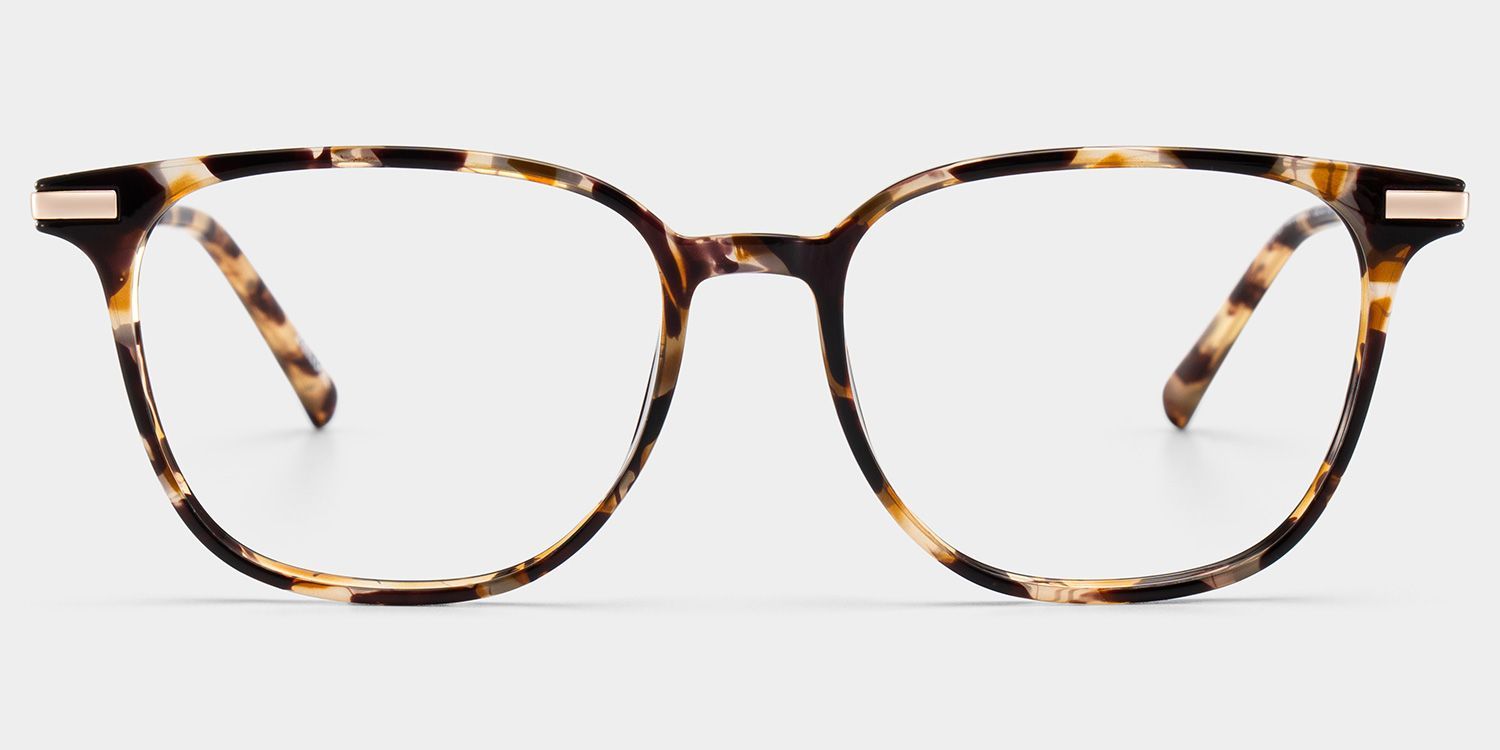 Montures de lunettes rectangulaires écaille de tortue Florence pour femmes | ZEELOOL0