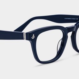 Pierce Bleu Ronde lunettes4