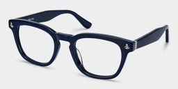 Pierce Bleu Ronde lunettes2