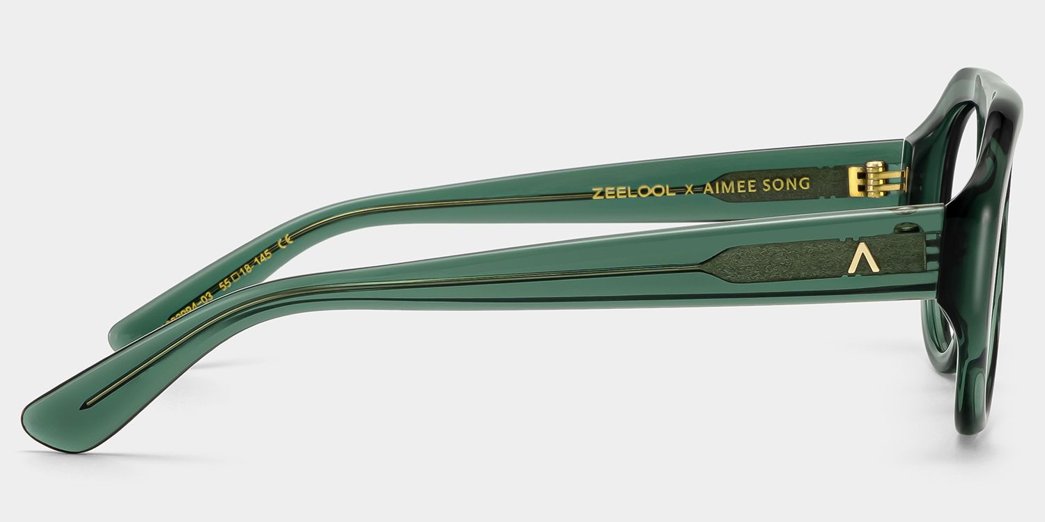 Lunettes Vertes L'Aviateur ZEELOOL x Aimee Song4