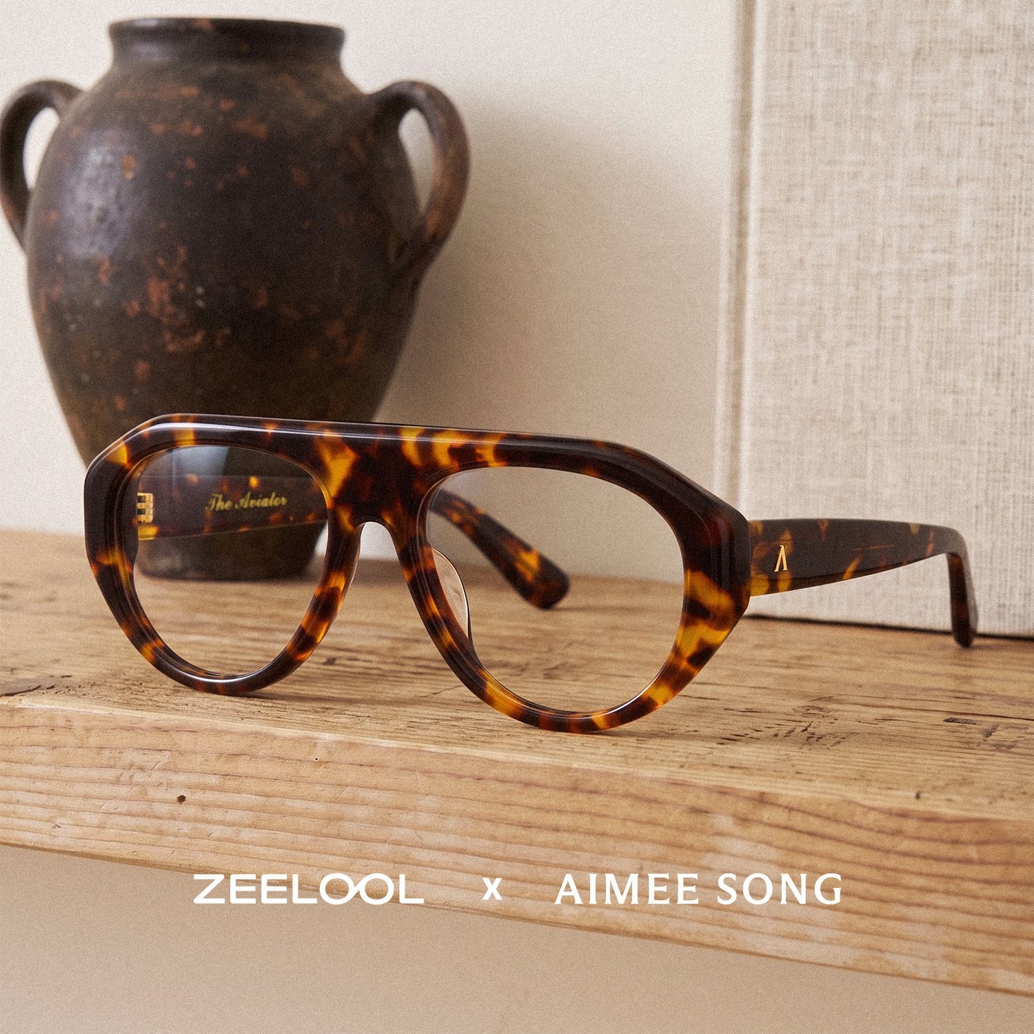 Lunettes Écaille L'Aviateur ZEELOOL x Aimee Song0