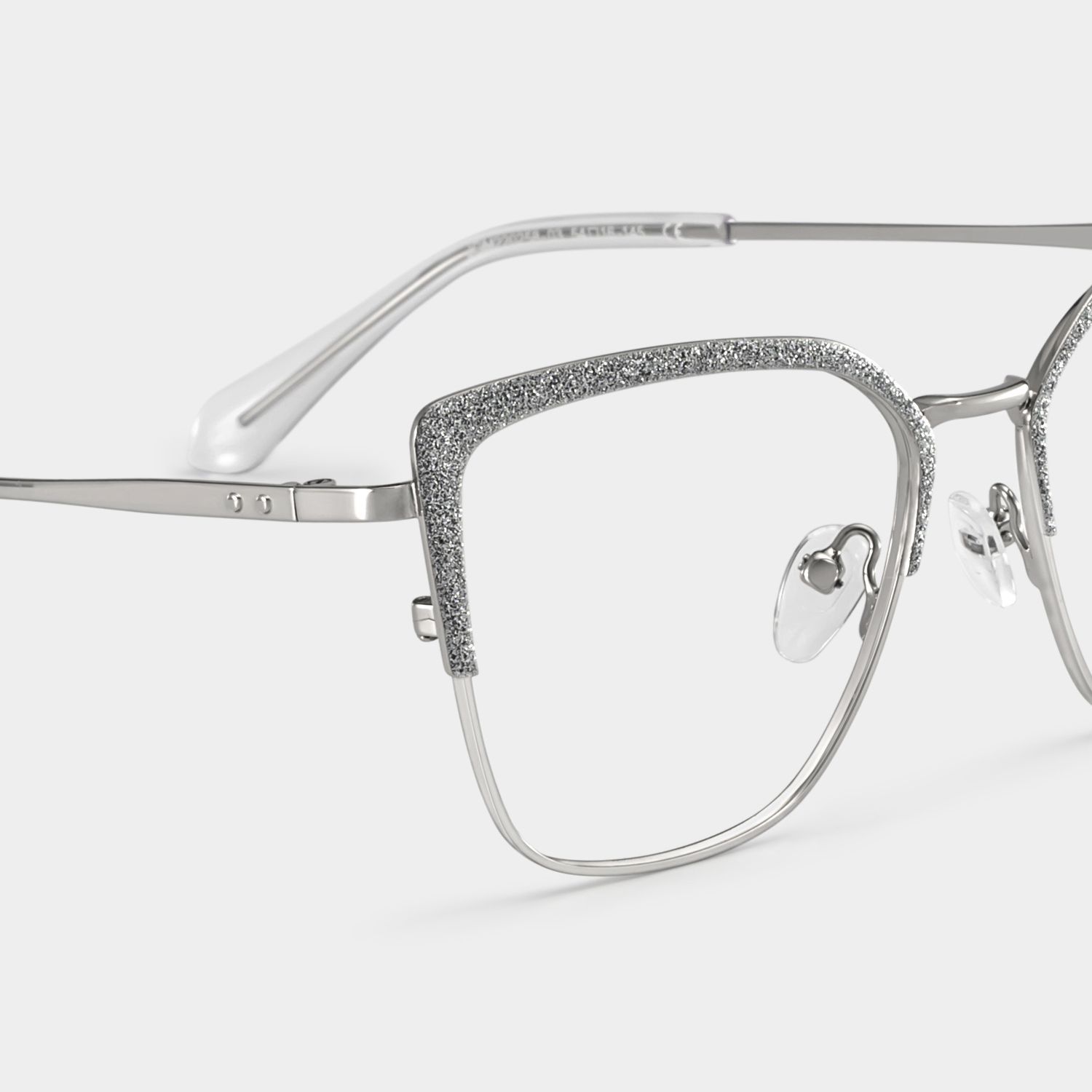 Lunettes rectangulaires argentées Javier en ligne | ZEELOOL4