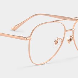 Lunettes aviateurs or rose Cher5
