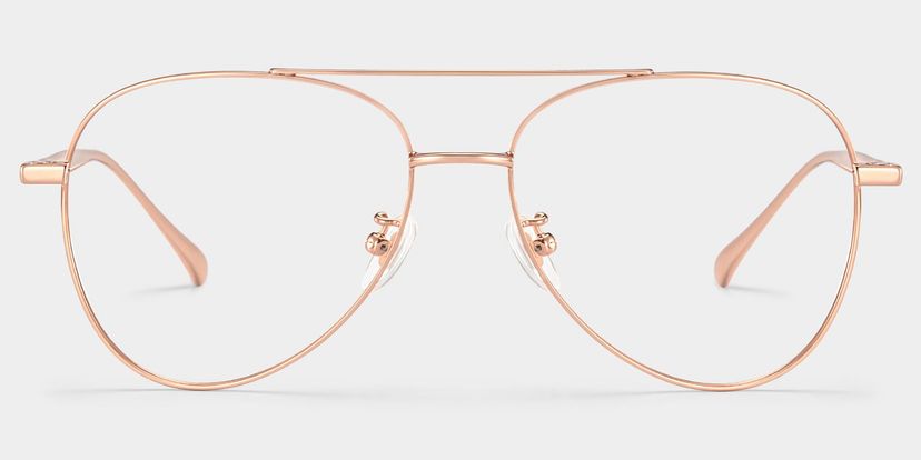 Lunettes aviateurs or rose Cher