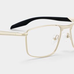 Lunettes rectangulaires Scout dorées5
