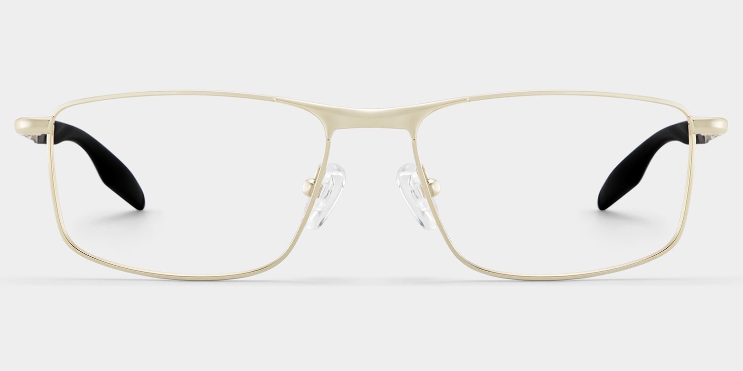 Lunettes à monture rectangulaire dorée Scout pour Hommes | ZEELOOL0