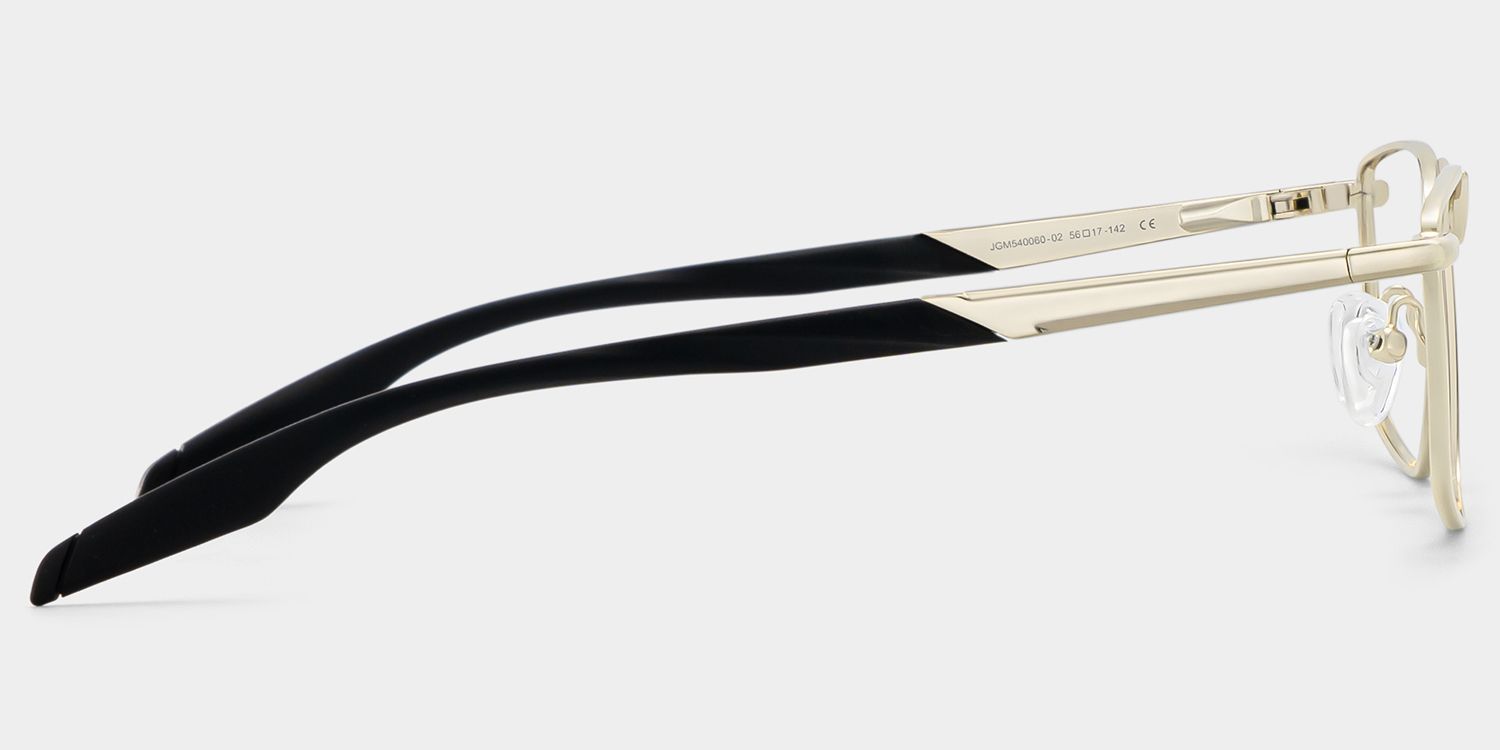 Lunettes à monture rectangulaire dorée Scout pour Hommes | ZEELOOL3