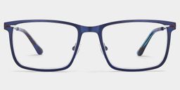 Lunettes rectangulaires bleues Roxana0