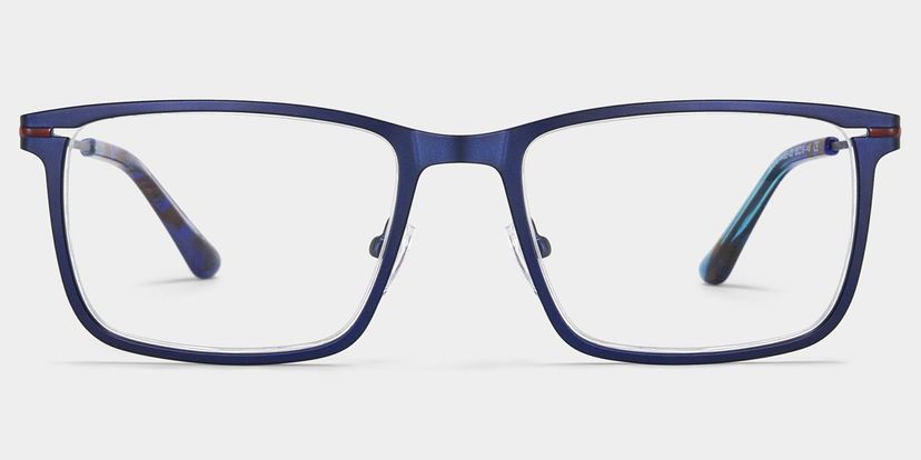 Lunettes rectangulaires bleues Roxana