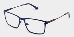 Lunettes rectangulaires bleues Roxana2