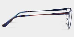 Lunettes rectangulaires bleues Roxana3