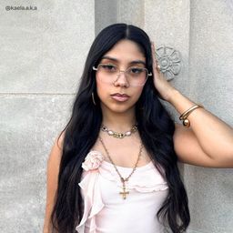 Lunettes Kayla géométriques dorées7