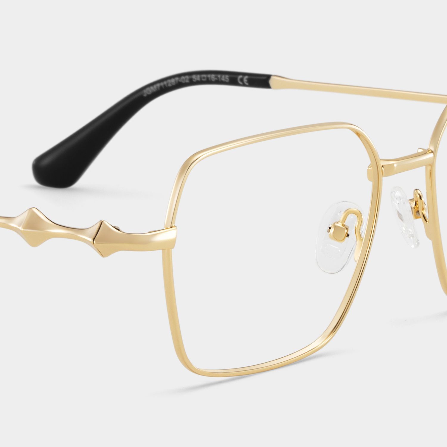 Lunettes à monture géométrique dorée Kayla en ligne | ZEELOOL5