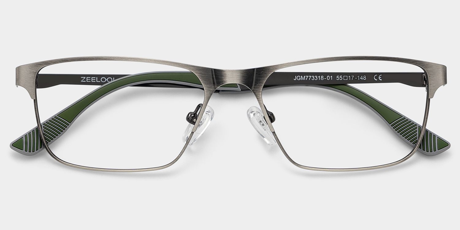 Lunettes à Monture Browline Argentée Kellen en Ligne pour Homme | ZEELOOL1