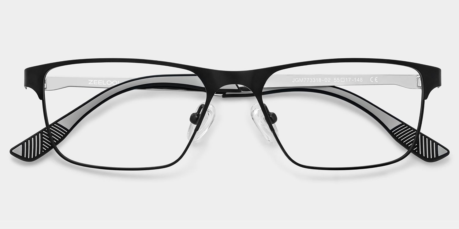 Lunettes de vue Kellen noires à monture browline | ZEELOOL1