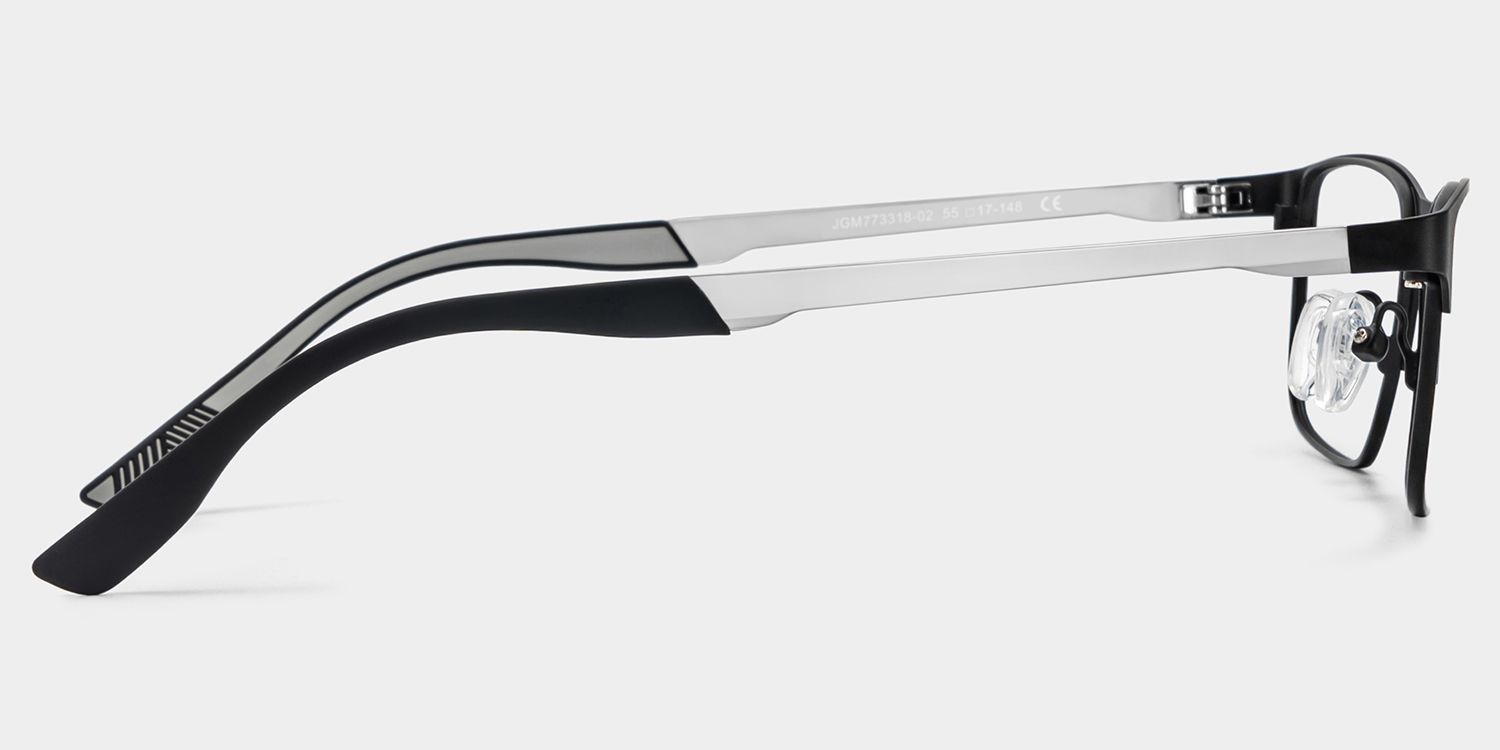 Lunettes de vue Kellen noires à monture browline | ZEELOOL3