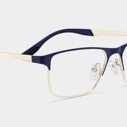 Lunettes Kellen bleues demi-cerclées5