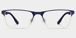 Lunettes Kellen bleues demi-cerclées0