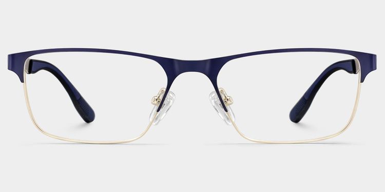Lunettes Kellen bleues demi-cerclées