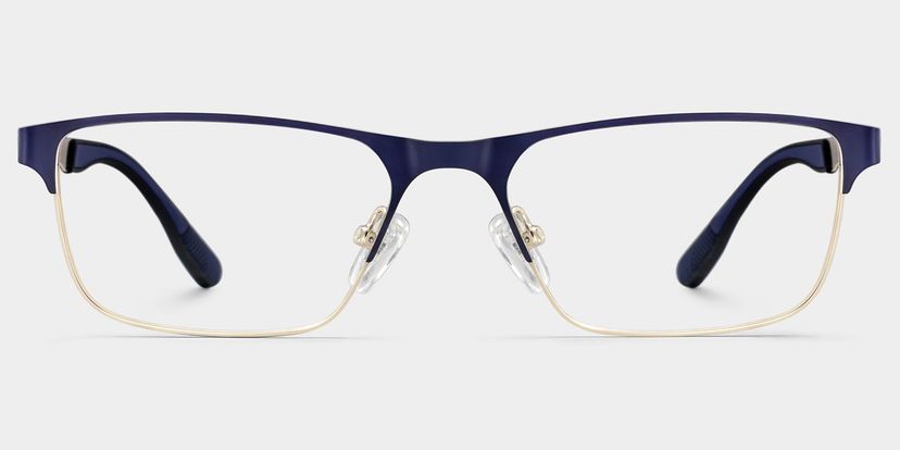 Lunettes Kellen bleues demi-cerclées