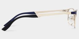 Lunettes Kellen bleues demi-cerclées3