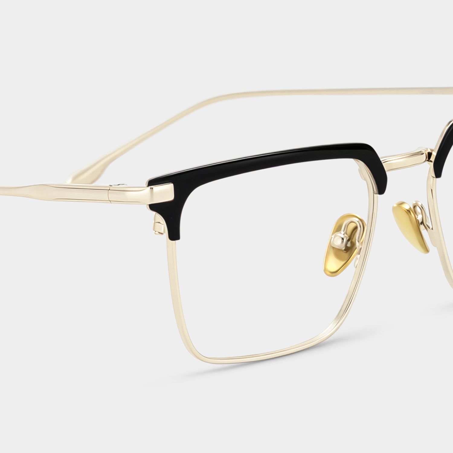 Lunettes Addison Browline à Monture en Métal Noire en Ligne | ZEELOOL4