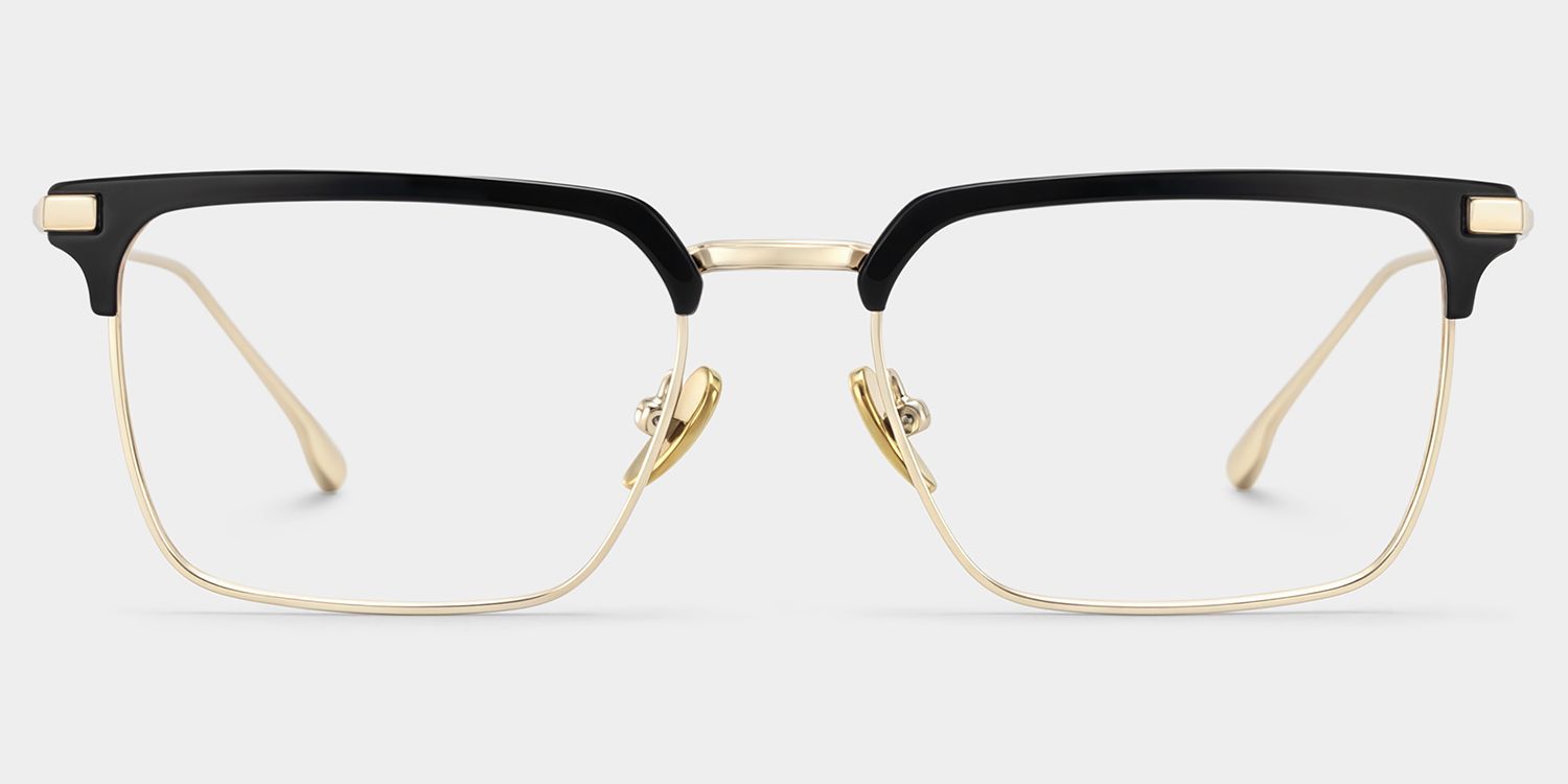 Lunettes Addison Browline à Monture en Métal Noire en Ligne | ZEELOOL0