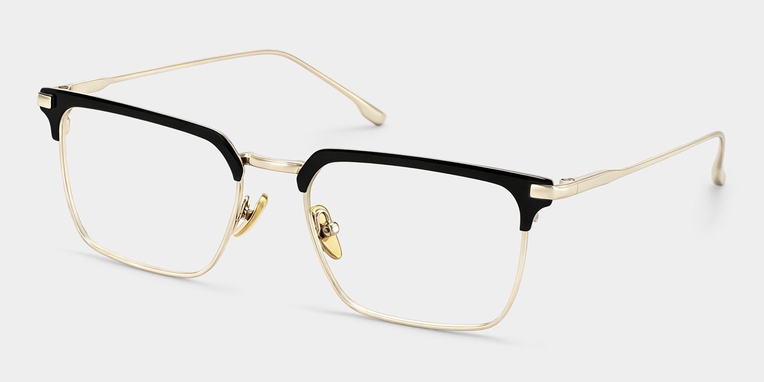Lunettes Addison Browline à Monture en Métal Noire en Ligne | ZEELOOL2