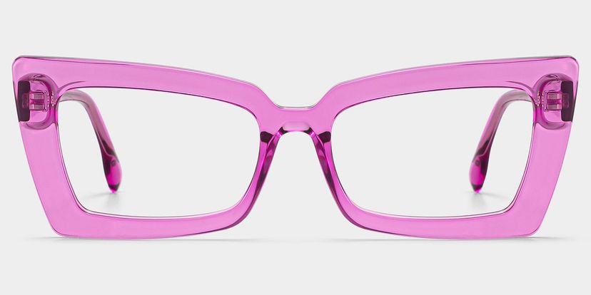 Lunettes rectangulaires roses Newell