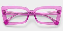 Lunettes rectangulaires roses Newell1