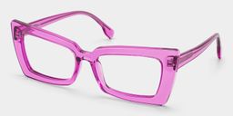Lunettes rectangulaires roses Newell2
